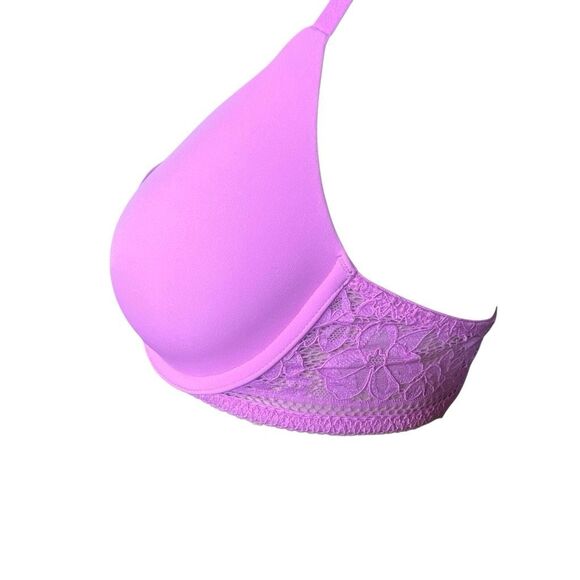 NWT Wolford Straight Laced Demi Cup Bra 70B 32B Orchid - Picture 6 of 14